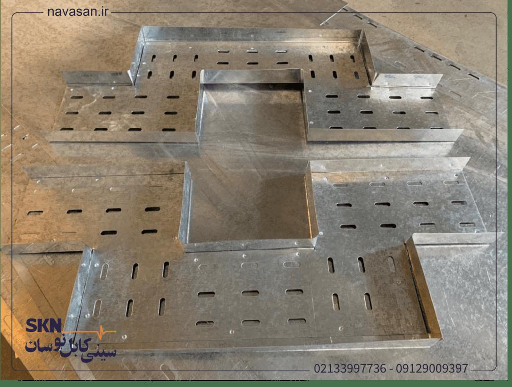 دور ستونی سینی کابل گالوانیزه جهت عبور به سهولت سینی کابل در سوله های تجاری و صنعتی