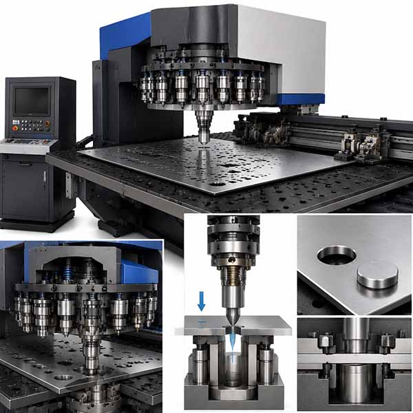 اجزای دستگاه پانچ ورق CNC