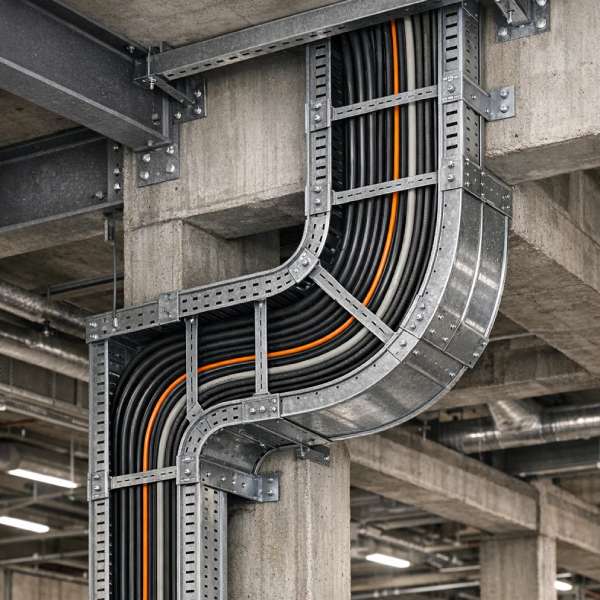 زانویی عمودی داخلی نردبان کابل