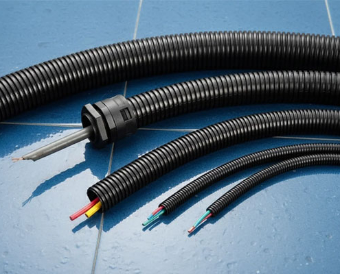 لوله خرطومی فلزی روکش دار